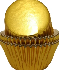 Cupcake Vormpjes Goud metallic 50mm. 50st.