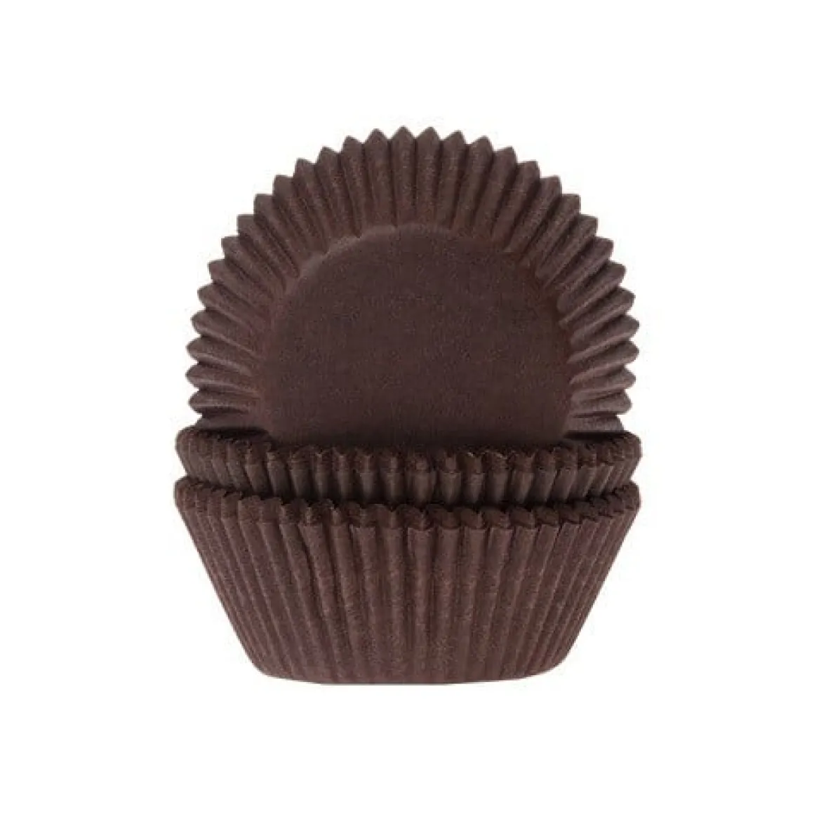 Cupcake Vormpjes HoM Bruin 50x33mm. 500st.