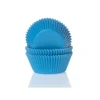 Cupcake Vormpjes HoM Cyaanblauw 50x33mm. 50st.