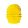 Cupcake Vormpjes HoM Geel 50x33mm. 50st.