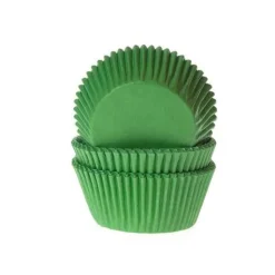 Cupcake Vormpjes HoM Grasgroen 50x33mm. 50st.