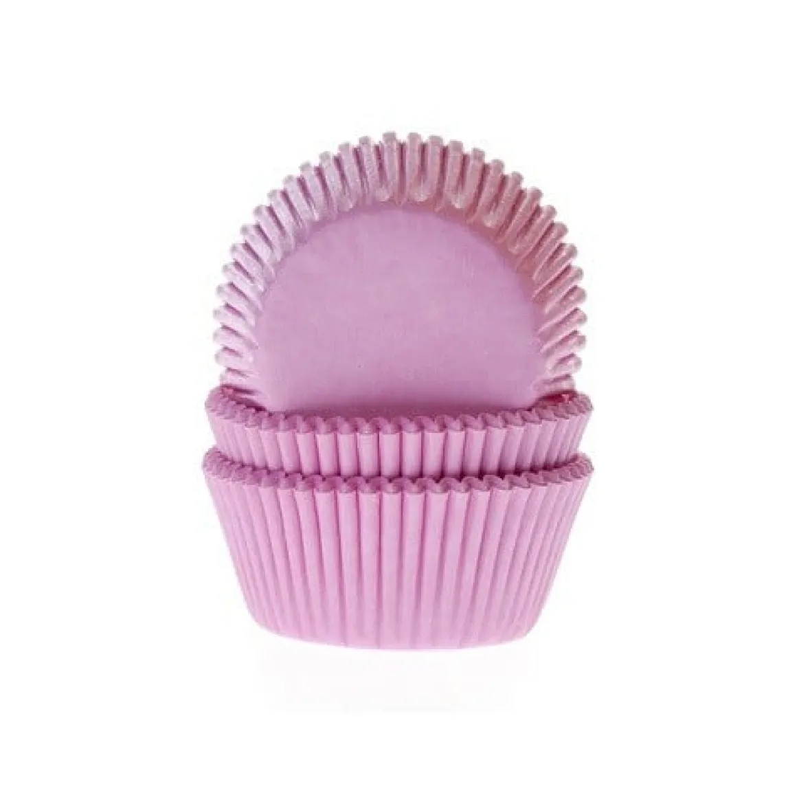 Cupcake Vormpjes HoM Licht Roze 50x33mm. 50st.