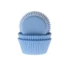 Cupcake Vormpjes HoM Licht Blauw 50x33mm. 50st.