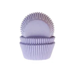 Cupcake Vormpjes HoM Lila 50x33mm. 50st.