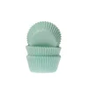 Cupcake Vormpjes HoM MINI Mint Groen 35x23mm. 60 st.