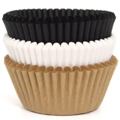 Cupcake Vormpjes HoM Naturel Assortiment 50x33mm. 75st.