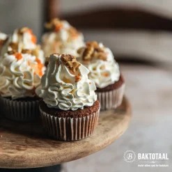 Cupcake Vormpjes HoM Wit 50x33mm. 50st.