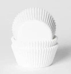 Cupcake Vormpjes HoM Wit 50x33mm. 500st.