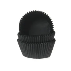 Cupcake Vormpjes HoM Zwart 50x33mm. 500st.