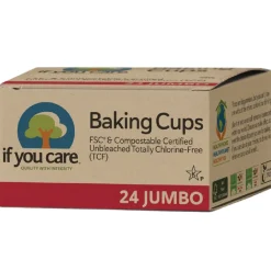Cupcake Vormpjes Kraft Jumbo Ongebleekt 62x40mm 24st.