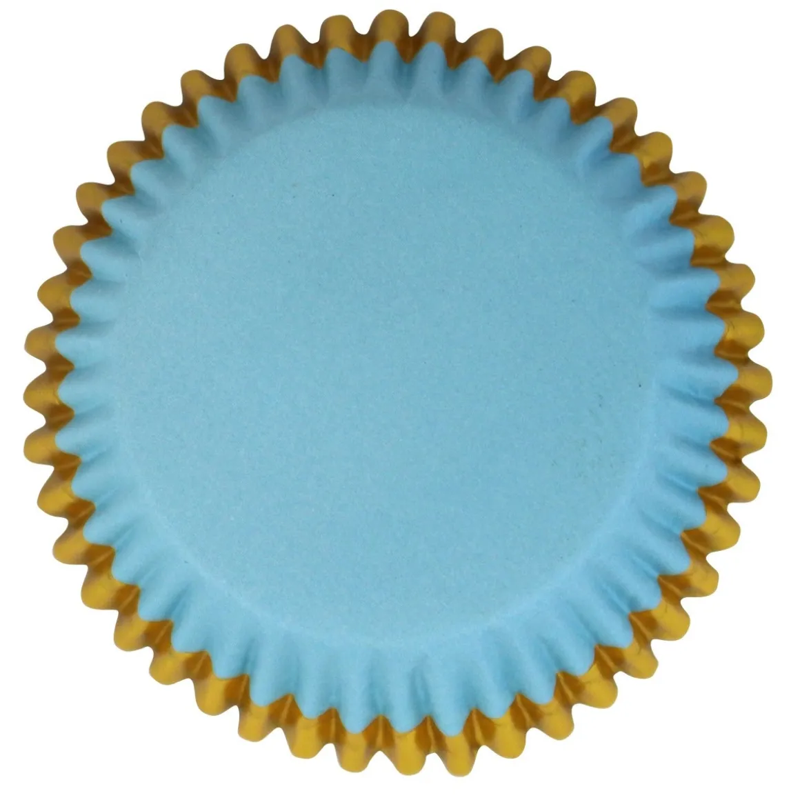 Cupcake Vormpjes PME Blauw met Gouden Rand 30 stuks