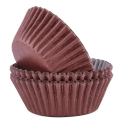 Cupcake Vormpjes PME Chocolade Bruin 60 stuks