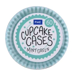 Cupcake Vormpjes PME Mint Groen 60 stuks
