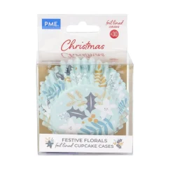 Cupcake Vormpjes PME Winter Bloemen 30 stuks**