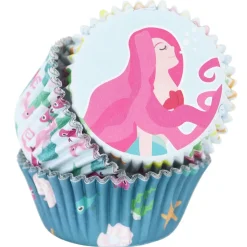 Cupcake Vormpjes PME Zeemeermin 60 stuks