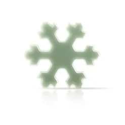 Dobla Chocoladedecoratie Sneeuwvlok (236 stuks)