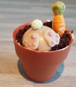 Dobla Chocoladedecoratie Bloempot Mini (24 stuks)