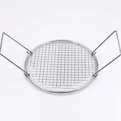 Doorhaalrekje RVS Ø20 cm. met handgrepen