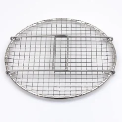 Doorhaalrekje RVS Ø20 cm. met handgrepen