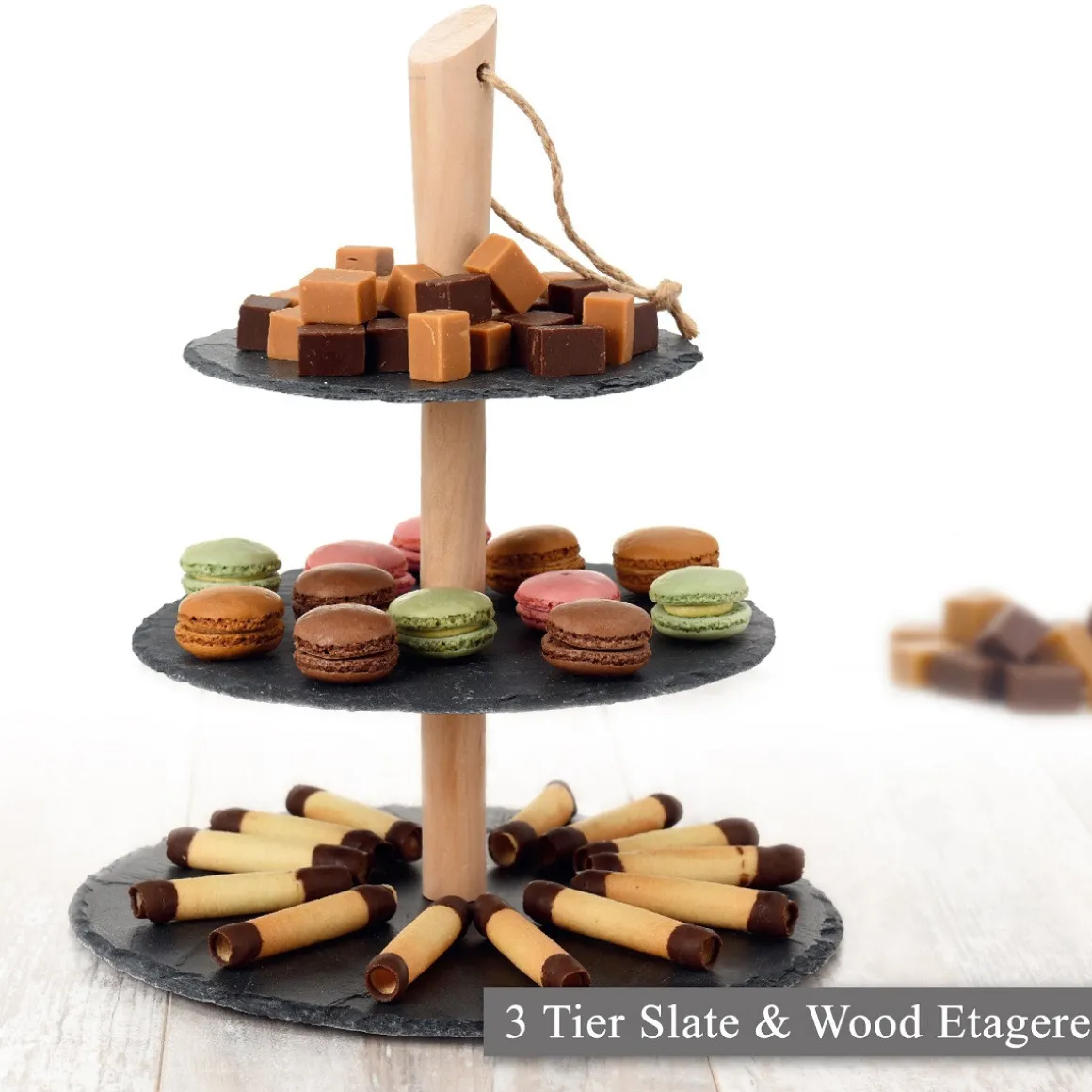 Etagere 3-Laags Leisteen**
