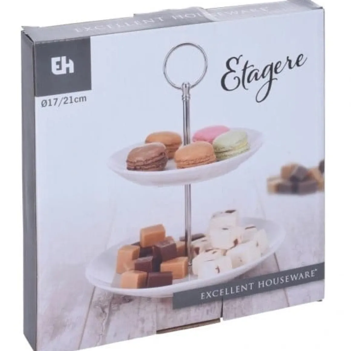 Etagere 2-Laags Porselein