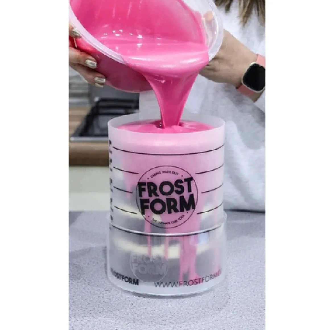 Frost Form Taart Coating Kit Rond 10cm