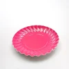 Gebaksschoteltje Rond Ribbel Fuchsia Ø8,8cm 100st.