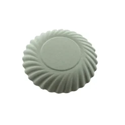 Gebaksschoteltje Rond Ribbel Ecru Ø8,8cm 100st.