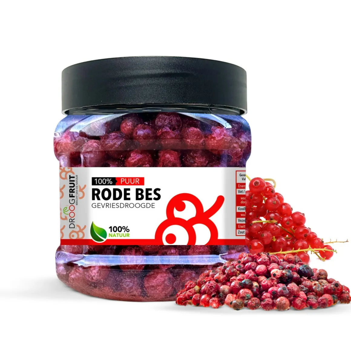 Gevriesdroogde Rode Bessen 50g