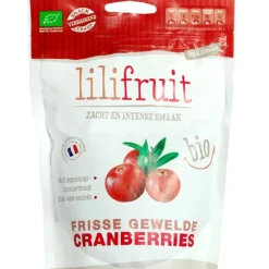 Gewelde Gedroogde Hele Cranberries Biologisch 150g