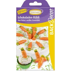 Günthart Chocoladedecoratie Wortels 12st.