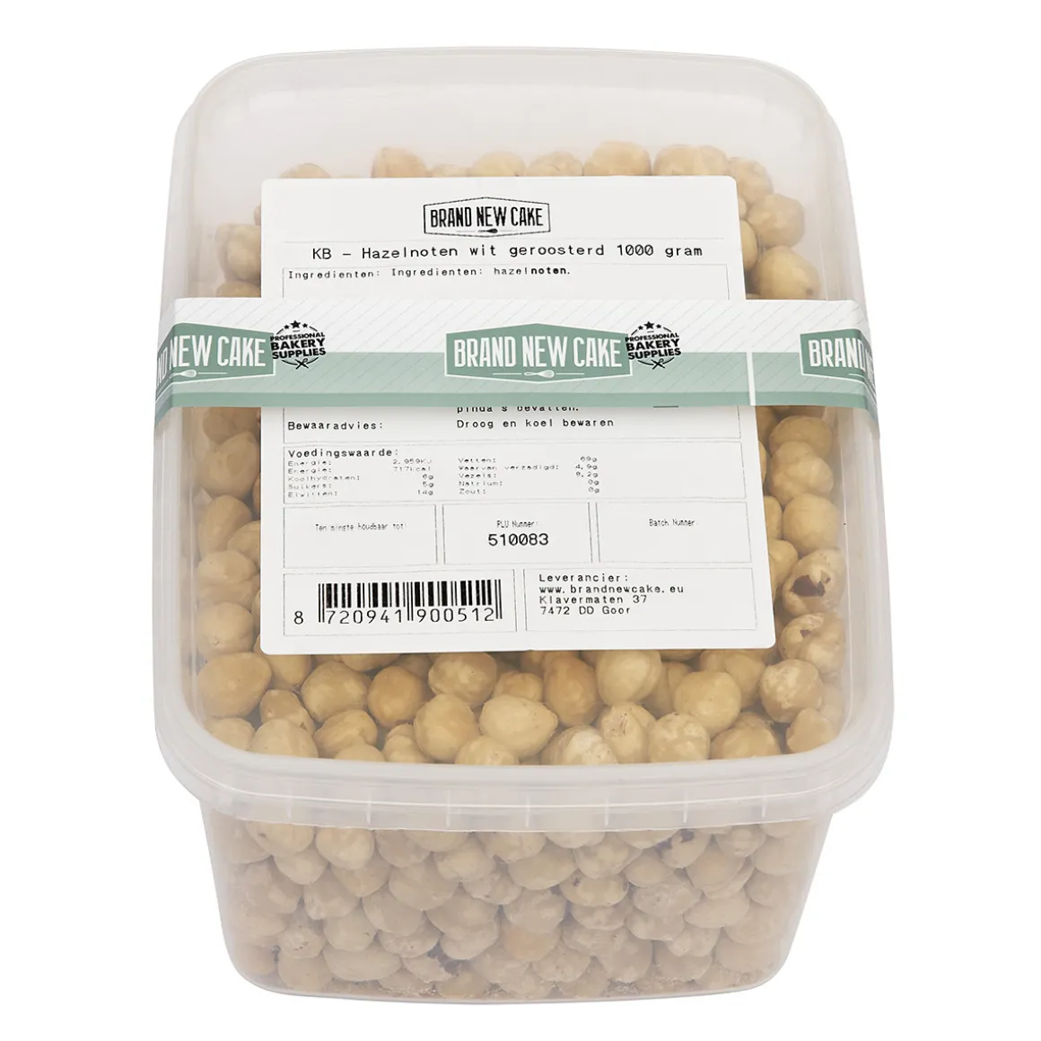 Hazelnoten Wit Geroosterd 1kg