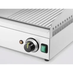 Hendi Bakplaat 1/3 geribbeld 220V/3500W