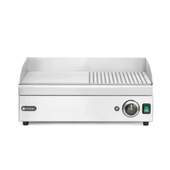 Hendi Bakplaat half geribbeld 220V/2400W