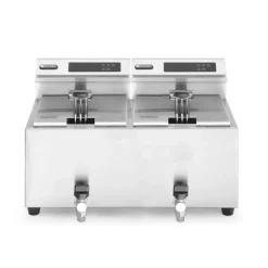Hendi Friteuse met aftapkraan digitaal - 2 x 8L