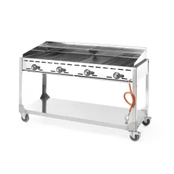 Hendi Green Fire 4 branders- 2 bakplaten + 2 GN1/1 roosters