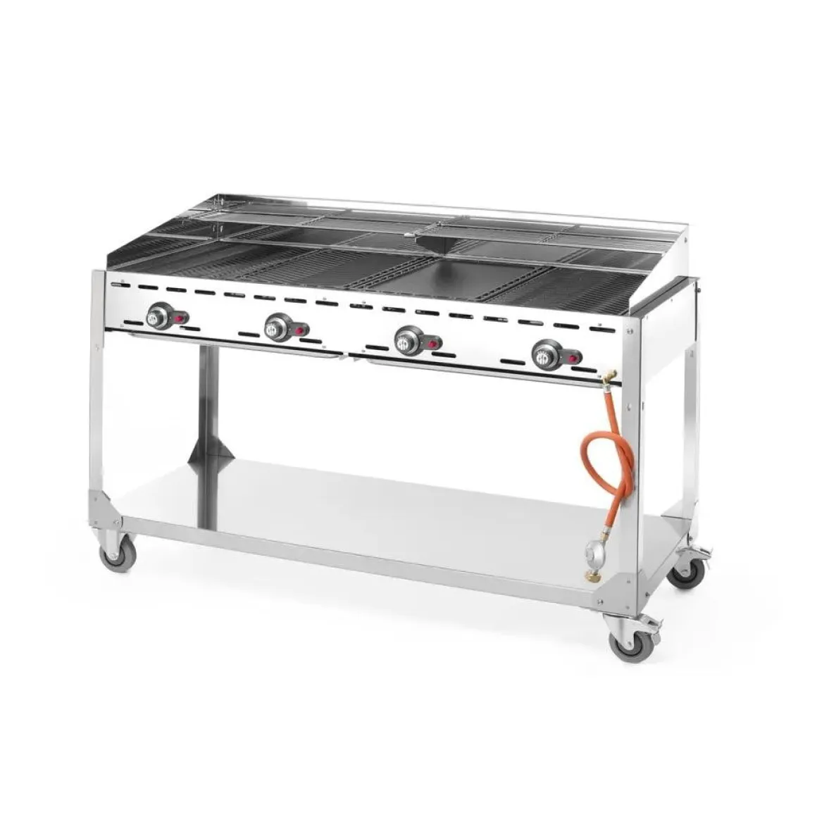 Hendi Green Fire 4 branders- 2 bakplaten + 2 GN1/1 roosters