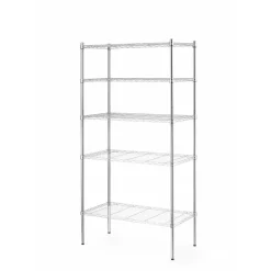 Hendi Opbergrek met 5 schappen Chroom