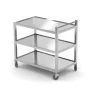 Hendi Serveerwagen voor zware belasting 3 plateaus