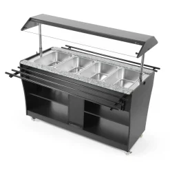 Hendi Warm buffet display incl. 4x GN1/1