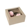 HoM Cupcake Doosje 4 Kraft (incl. tray met venster) 100st.
