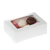 HoM Cupcake Doosje 6 Wit (incl. tray met venster) 100st.