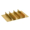 Interieur Chocoladeletterdoos 5-vaks Goud 48 stuks