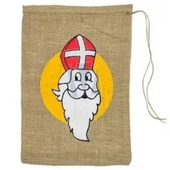 Jute Zak Sinterklaas 30x40cm