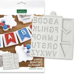 Katy Sue Mold Alfabet met Vlaggen