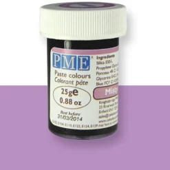 Kleurstof gel PME Misty Mauve 25 gram