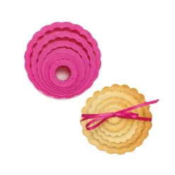 Koekjes Uitsteker Rond Gekarteld Set/6