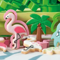 Koekjes Uitstekers Flamingo en Palmboom
