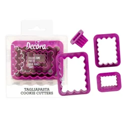 Koekjes Uitstekerset Rechthoek met Kartel 4st.