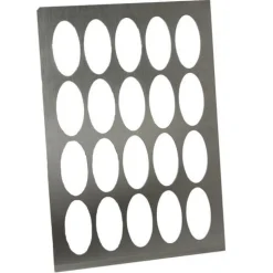 Logo-galettes sjabloon RVS Ovaal Middel